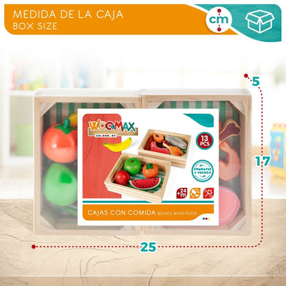 Set de Alimente de Jucărie Woomax 12 Piese (4 Unități) - Jucarii si jocuri, Imitații de jocuri