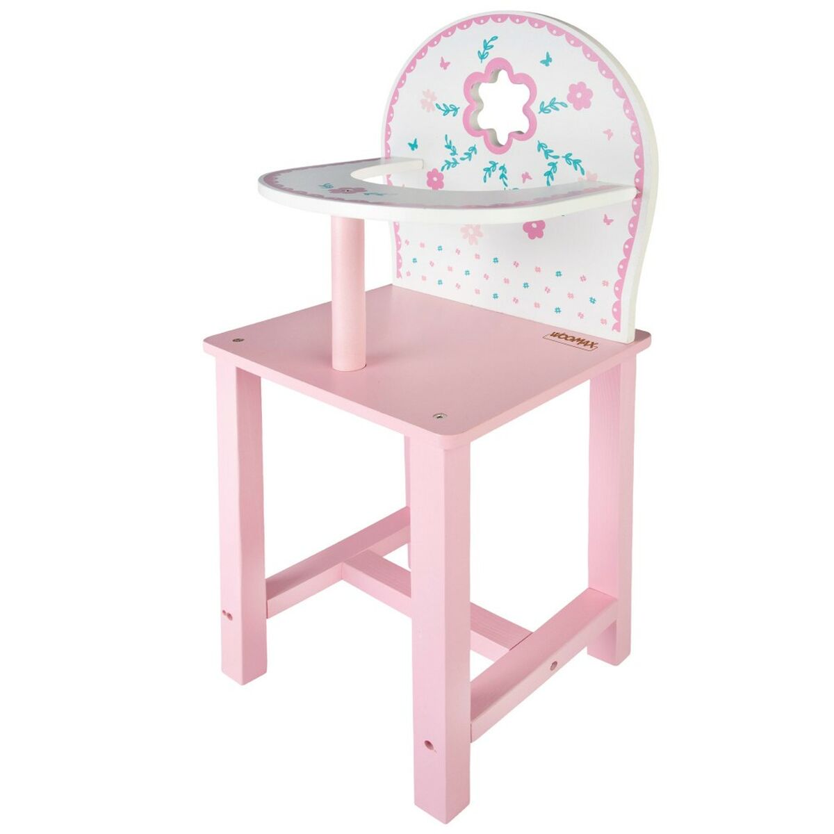 Scaun înalt Woomax 25 x 55 x 20 cm Păpuși Alb Roz 2 Unități - Jucarii si jocuri, Păpuși și accesorii