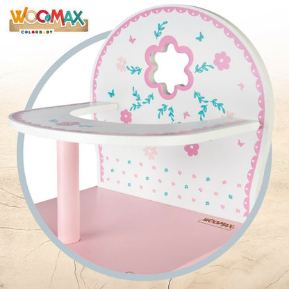 Scaun înalt Woomax 25 x 55 x 20 cm Păpuși Alb Roz 2 Unități - Jucarii si jocuri, Păpuși și accesorii