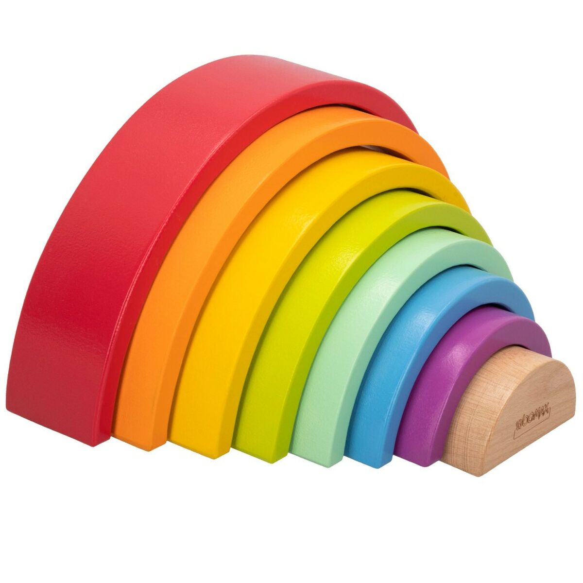 Puzzle pentru Copii din Lemn Woomax Curcubeu 8 Piese 4 Unități - Jucarii si jocuri, Puzzle-uri și puzzle-uri