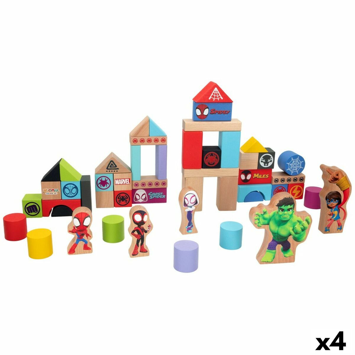 Playset Spidey Amazing Friends 50 Piese 4 Unități 8 x 9,5 x 1,5 cm - Jucarii si jocuri, Păpuși și figurine