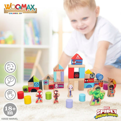 Playset Spidey Amazing Friends 50 Piese 4 Unități 8 x 9,5 x 1,5 cm - Jucarii si jocuri, Păpuși și figurine