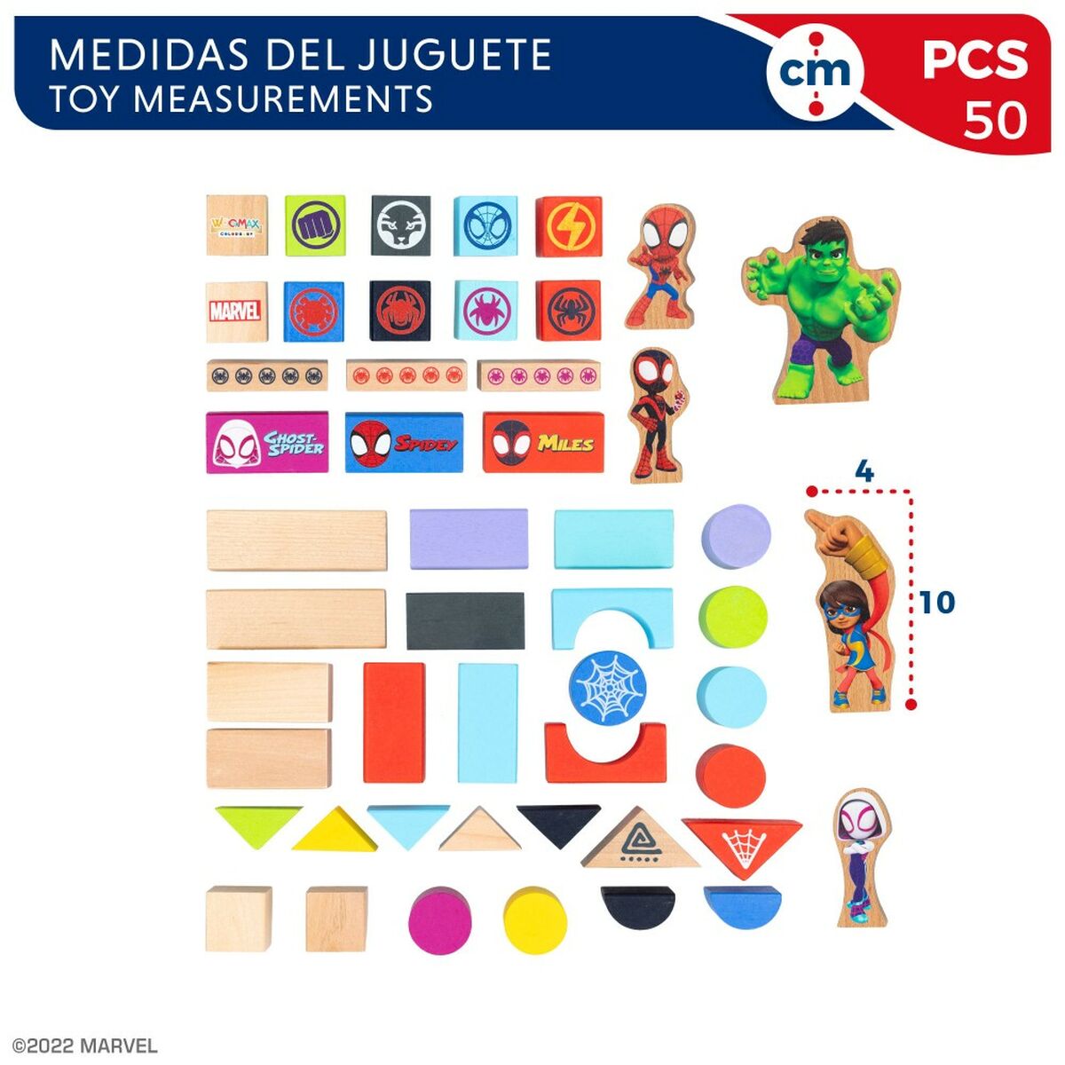 Playset Spidey Amazing Friends 50 Piese 4 Unități 8 x 9,5 x 1,5 cm - Jucarii si jocuri, Păpuși și figurine