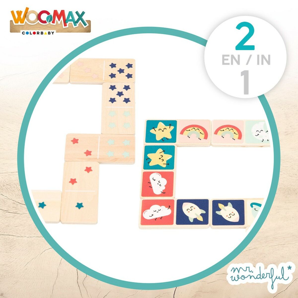 Domino Mr. Wonderful (12 Unități) - Jucarii si jocuri, Jocuri și accesorii