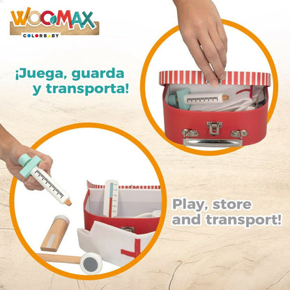 Trusă medicală de jucărie cu accesorii Woomax (6 Unități) - Jucarii si jocuri, Imitații de jocuri