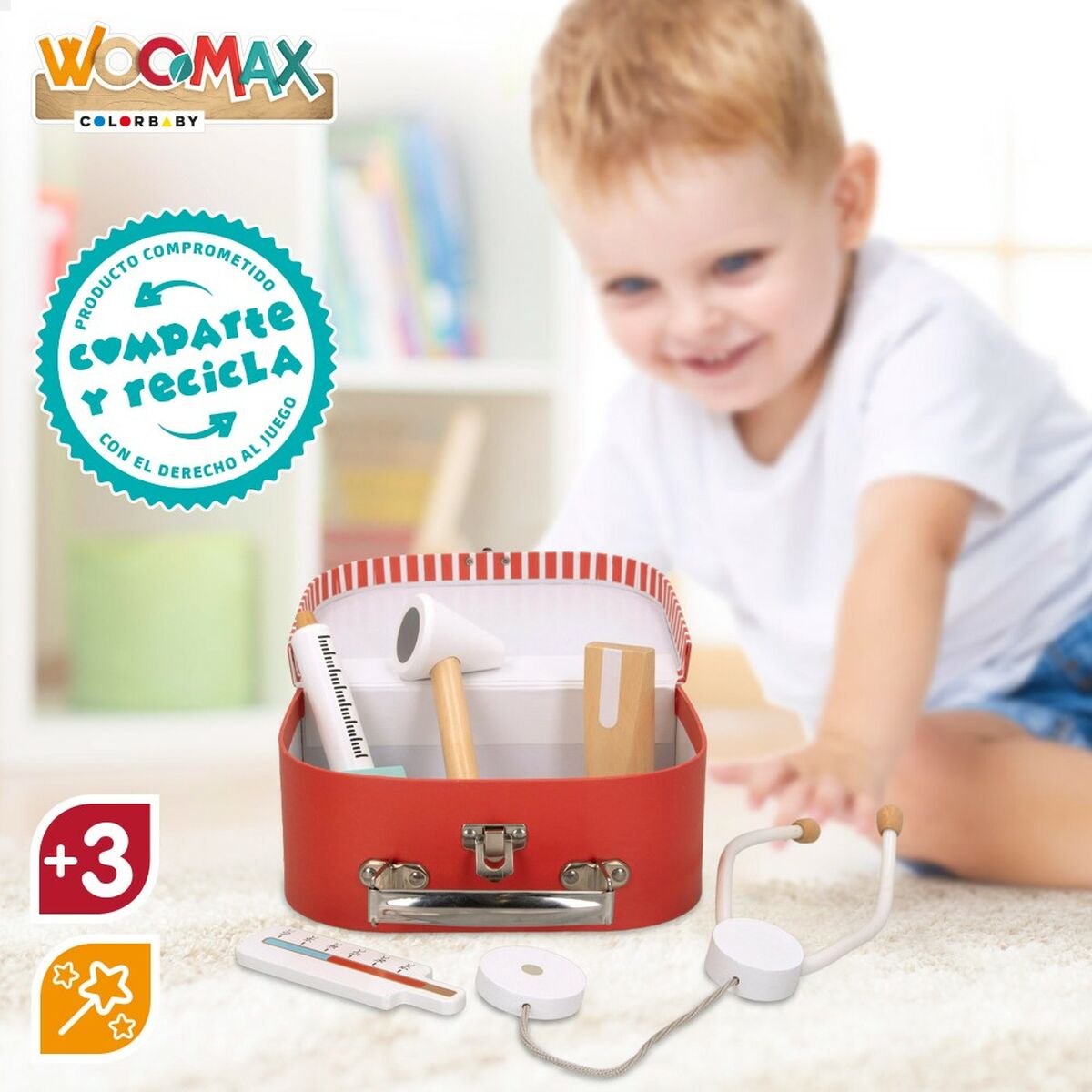Trusă medicală de jucărie cu accesorii Woomax (6 Unități) - Jucarii si jocuri, Imitații de jocuri