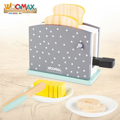 Toaster jucărie Woomax 8 Piese 19,5 x 12,5 x 8 cm (4 Unități) - Jucarii si jocuri, Imitații de jocuri