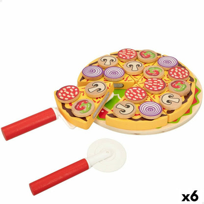 Joc din lemn Woomax Pizza 27 Piese (6 Unități) - Jucarii si jocuri, Imitații de jocuri