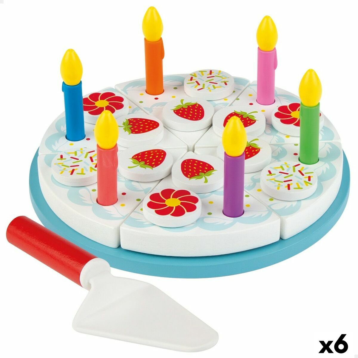 Joc din lemn Woomax Tarta 26 Piese (6 Unități) - Jucarii si jocuri, Imitații de jocuri