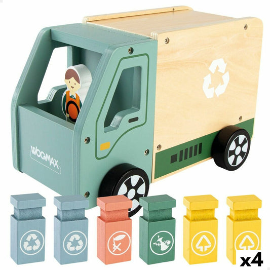 Autogunoieră Woomax Jucărie 8 Piese 24 x 15 x 13,5 cm (4 Unități) - Jucarii si jocuri, Vehicule