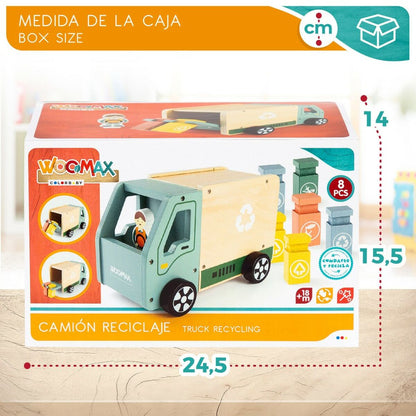 Autogunoieră Woomax Jucărie 8 Piese 24 x 15 x 13,5 cm (4 Unități) - Jucarii si jocuri, Vehicule