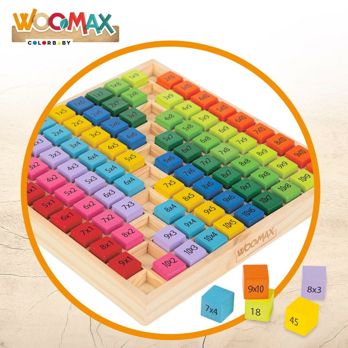 Joc de Îndemânare Woomax 101 Piese 19 x 2 x 19 cm (6 Unități) - Bebelus, Jucăriile copilăriei timpurii