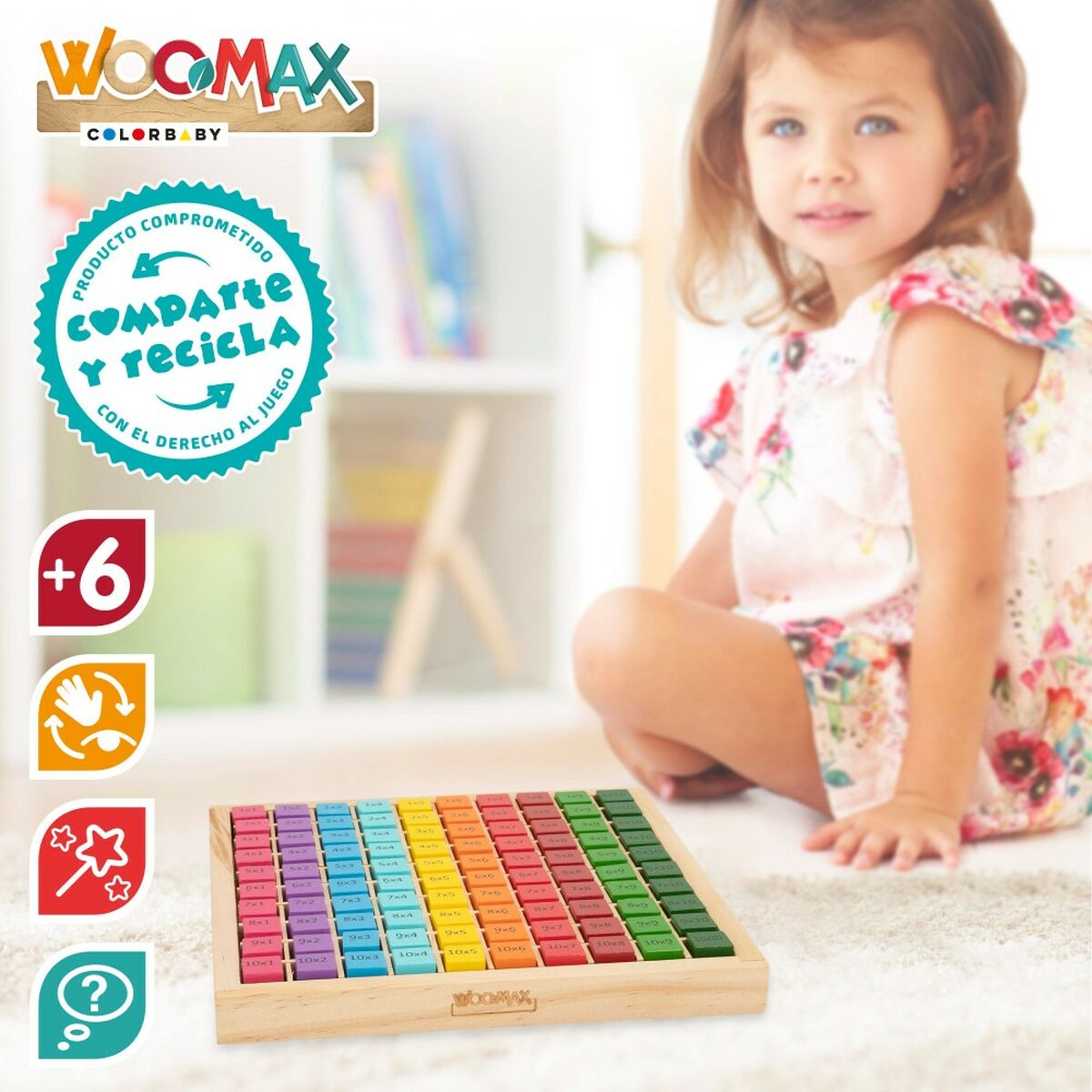 Joc de Îndemânare Woomax 101 Piese 19 x 2 x 19 cm (6 Unități) - Bebelus, Jucăriile copilăriei timpurii