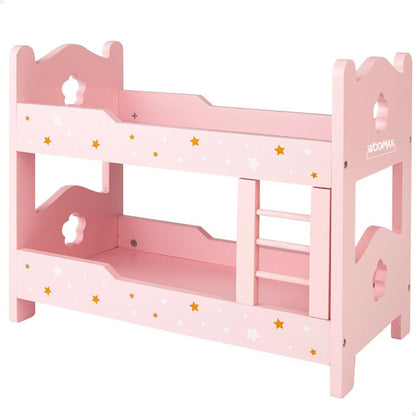 Pat supraetajat Woomax Roz 4 Unități 31 x 26 x 16 cm - Jucarii si jocuri, Păpuși și accesorii
