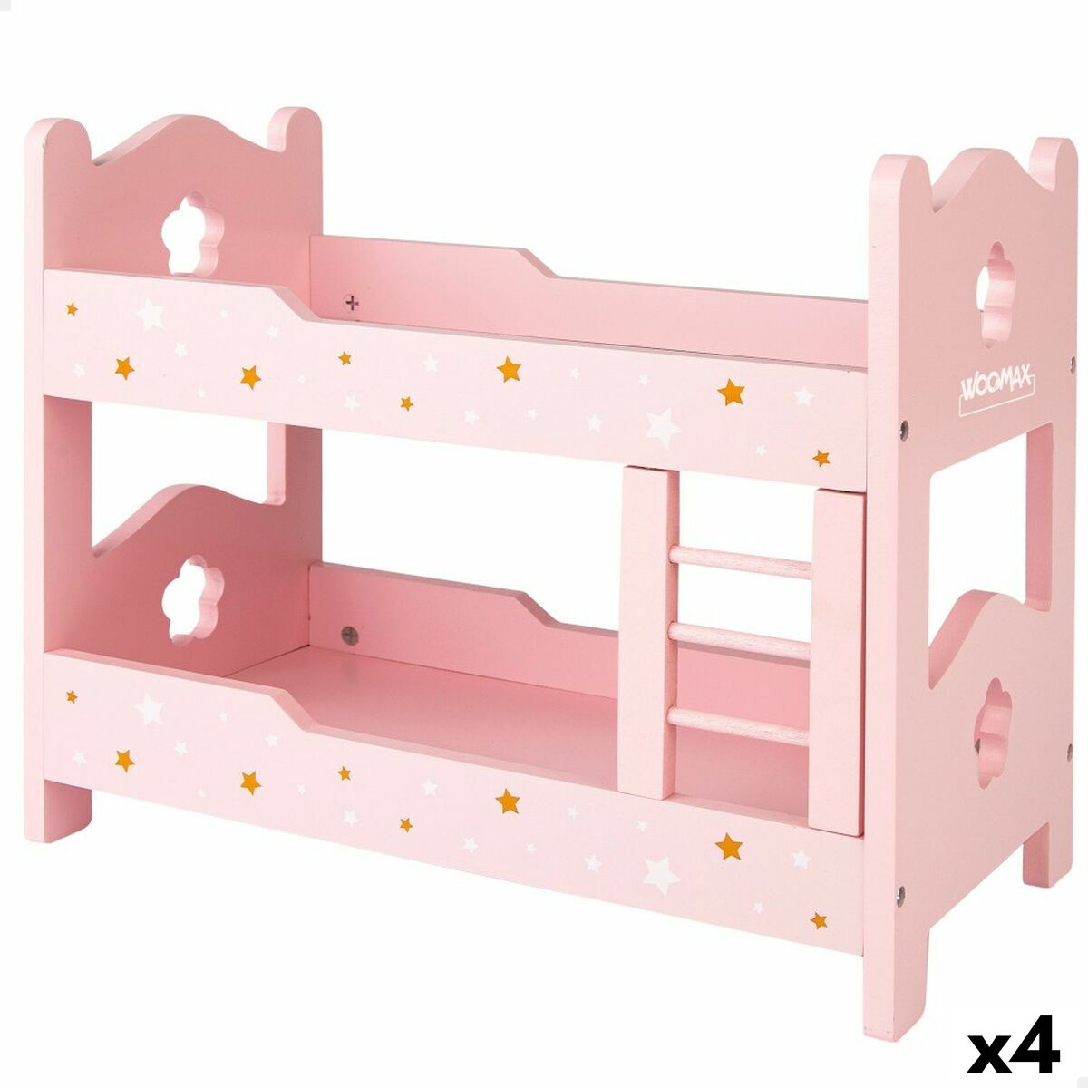 Pat supraetajat Woomax Roz 4 Unități 31 x 26 x 16 cm - Jucarii si jocuri, Păpuși și accesorii
