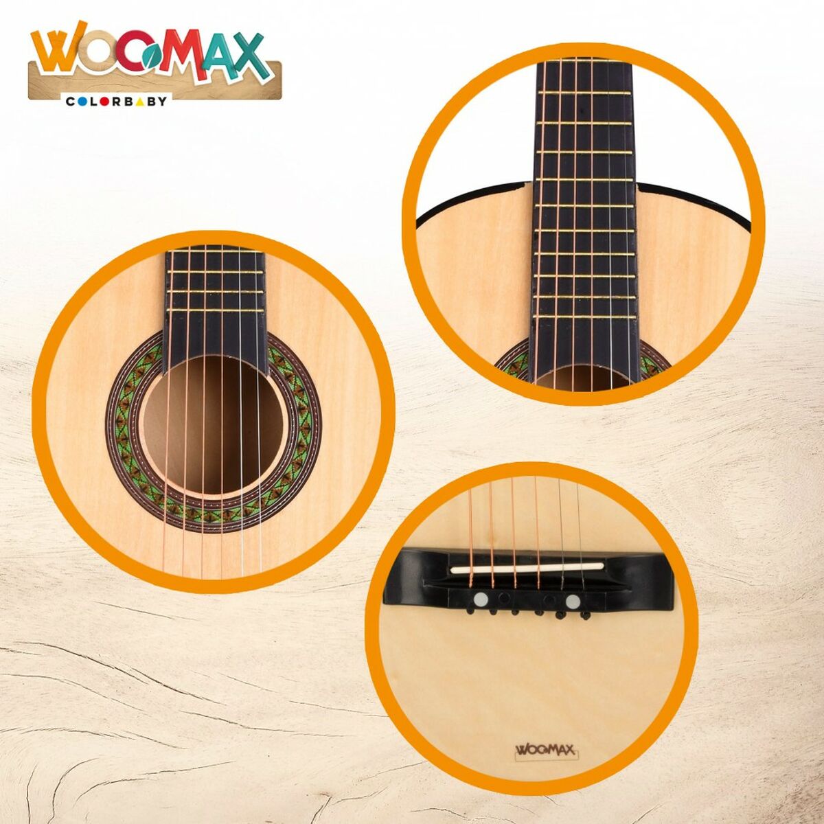 Chitară pentru Copii Woomax 76 cm - Jucarii si jocuri, Instrumente muzicale pentru copii