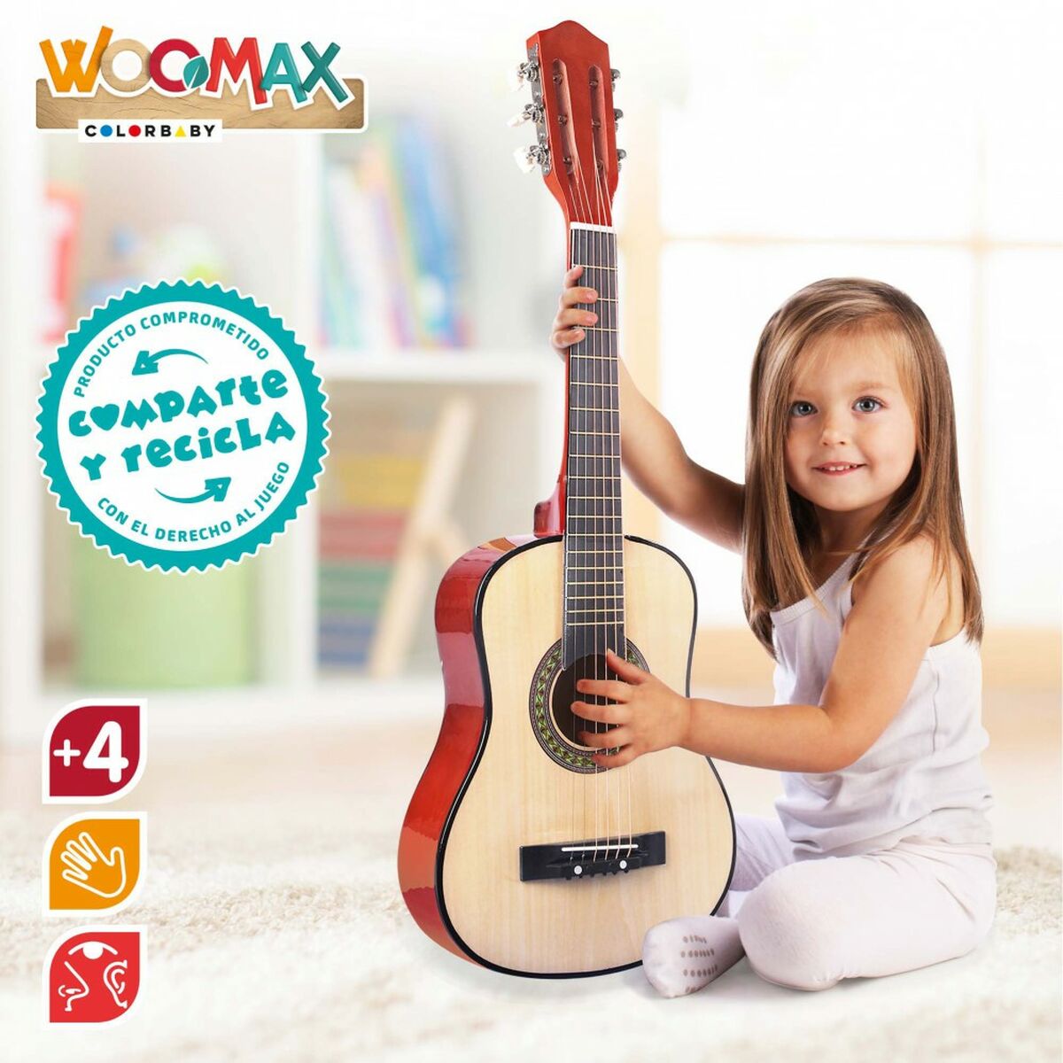 Chitară pentru Copii Woomax 76 cm - Jucarii si jocuri, Instrumente muzicale pentru copii