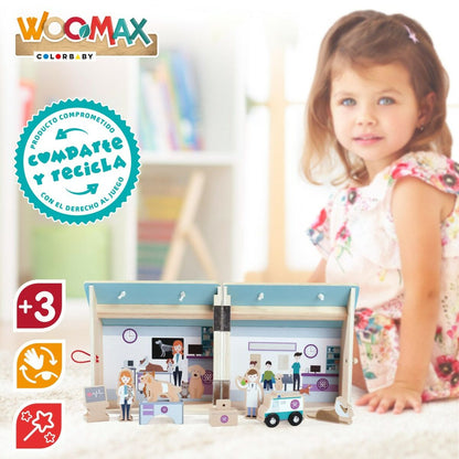 Playset Woomax Veterinar 9 Piese 4 Unități 19 x 18 x 19 cm - Jucarii si jocuri, Păpuși și figurine