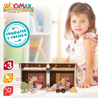 Playset Woomax Fermă 9 Piese 4 Unități 19 x 18 x 19 cm - Jucarii si jocuri, Păpuși și figurine