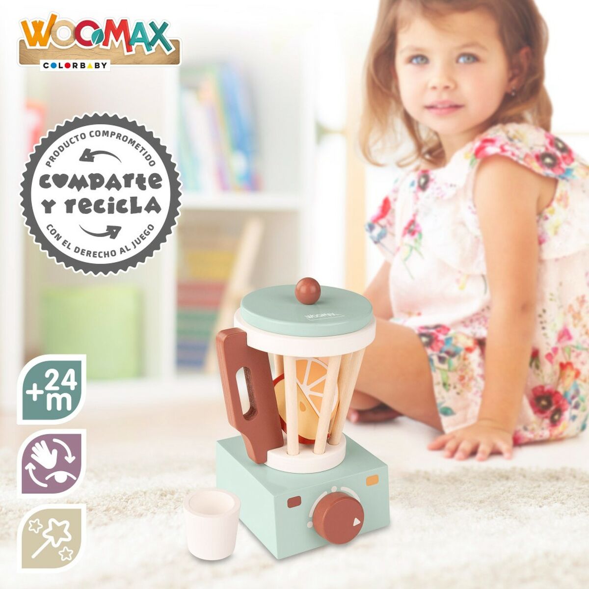 Mixer de jucărie Woomax 6 Piese 11,5 x 17,5 x 11,5 cm (6 Unități) - Jucarii si jocuri, Imitații de jocuri
