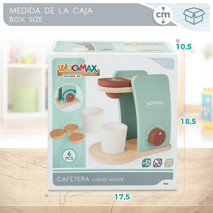 Cafetieră jucărie Woomax 6 Piese (6 Unități) - Jucarii si jocuri, Imitații de jocuri
