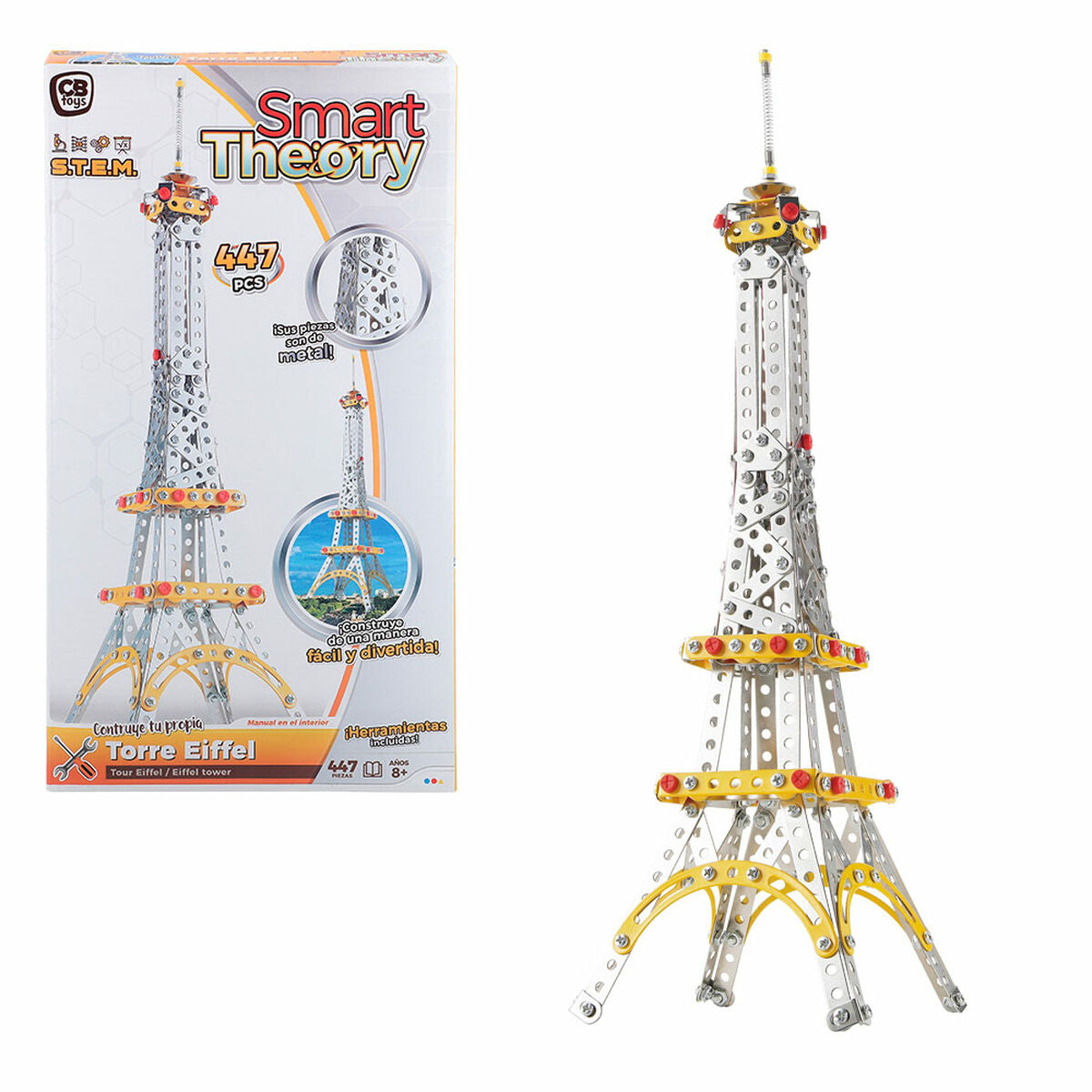 Set de Construcție Colorbaby Tour Eiffel 447 Piese (4 Unități) - Jucarii si jocuri