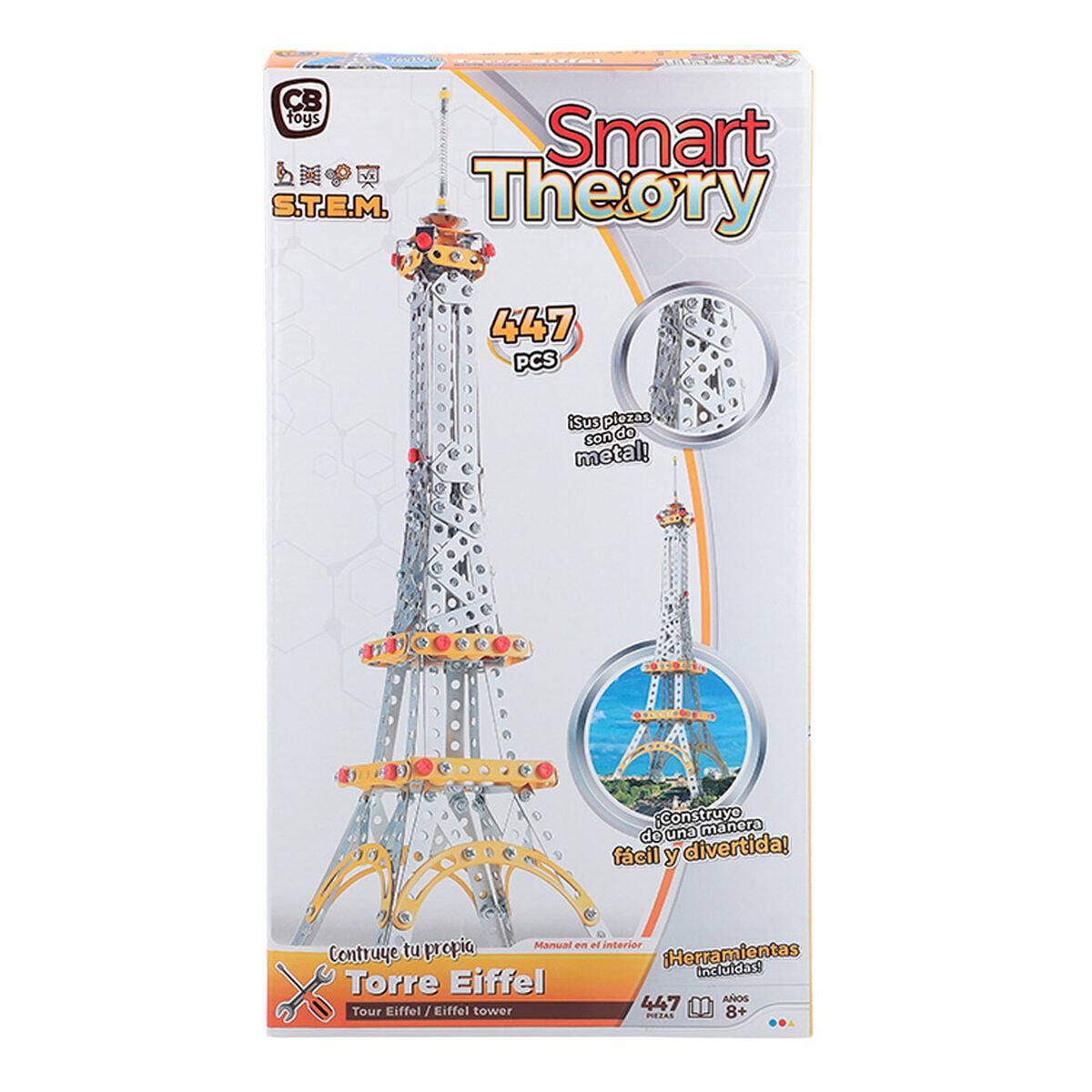 Set de Construcție Colorbaby Tour Eiffel 447 Piese (4 Unități) - Jucarii si jocuri