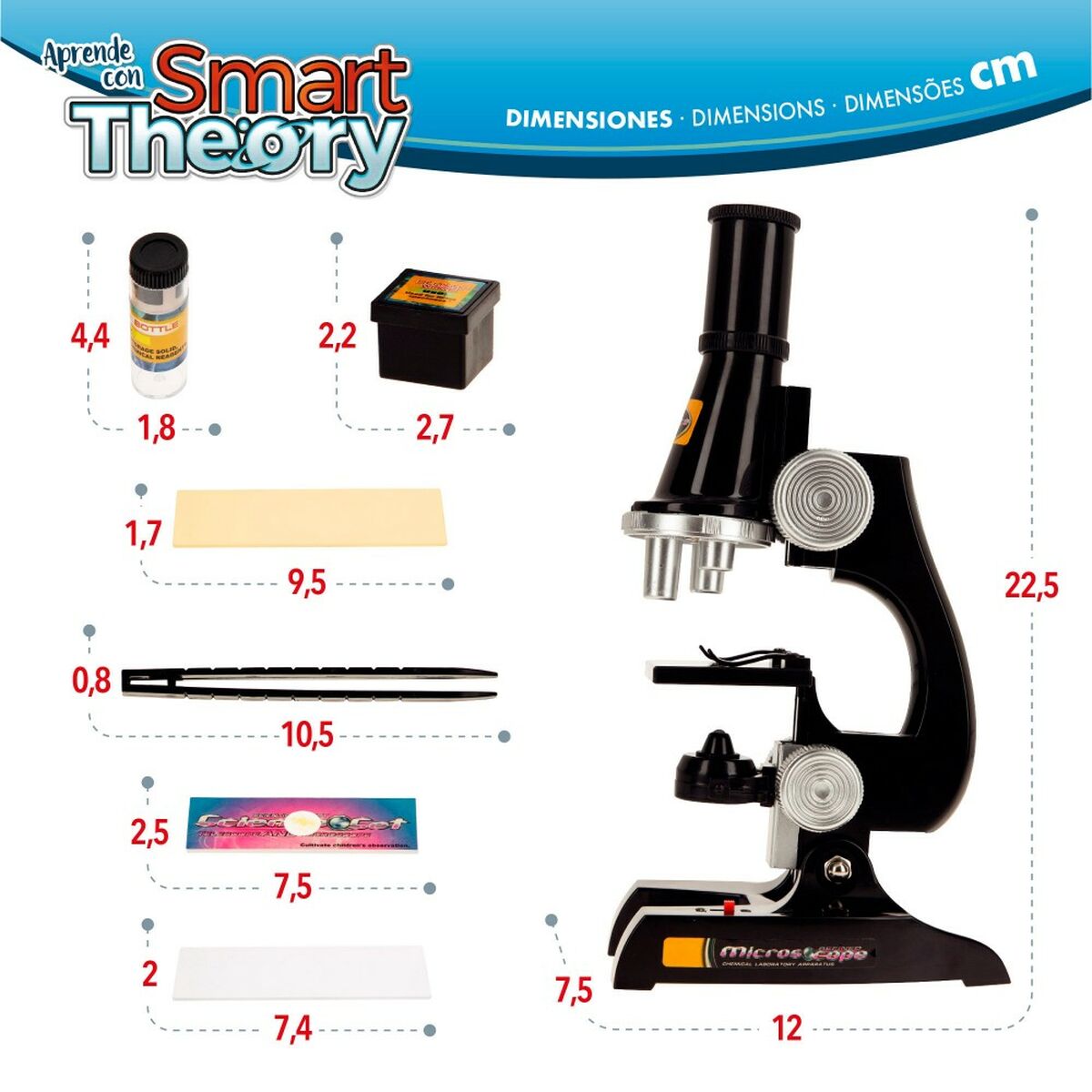 Microscop Colorbaby Infantil ES 6 Unități - Jucarii si jocuri, Învățare și educație