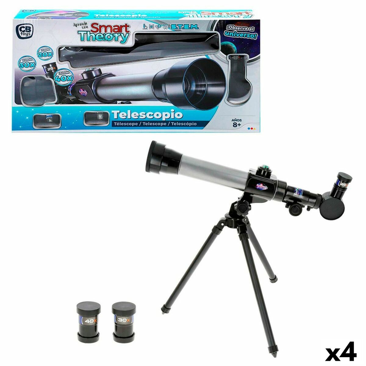Telescop pentru copii Colorbaby 4 Unități - Jucarii si jocuri, Învățare și educație