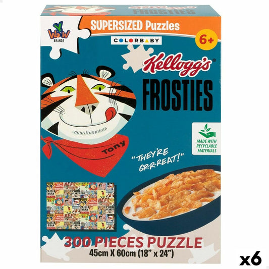 Puzzle Colorbaby Kellogg's Frosties 300 Piese 6 Unități 60 x 45 x 0,1 cm - Jucarii si jocuri, Puzzle-uri și puzzle-uri