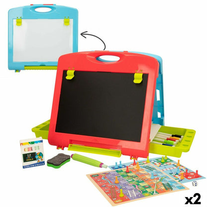 Tablă cu Două Fețe Colorbaby 34 x 31 x 29 cm 2 Unități 34 x 31 x 29 cm - Jucarii si jocuri, Activități creative
