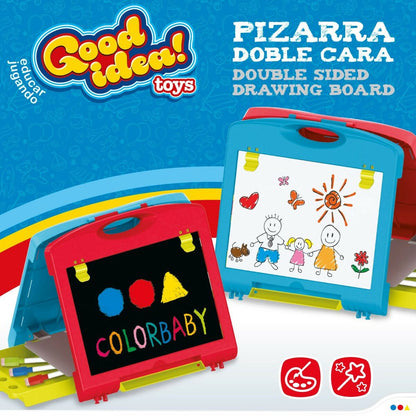 Tablă cu Două Fețe Colorbaby 34 x 31 x 29 cm 2 Unități 34 x 31 x 29 cm - Jucarii si jocuri, Activități creative