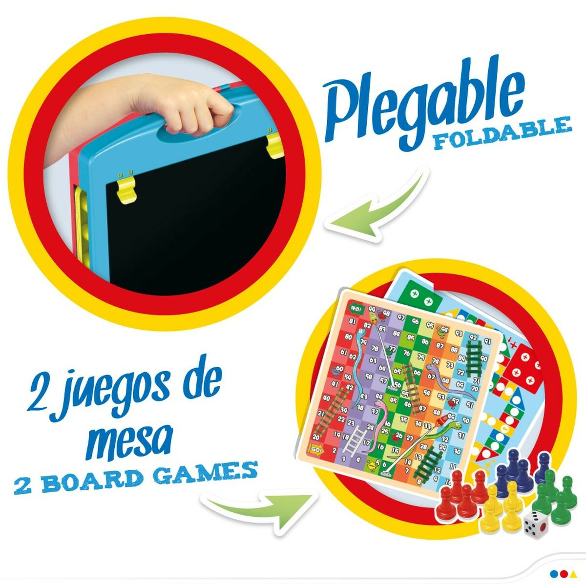 Tablă cu Două Fețe Colorbaby 34 x 31 x 29 cm 2 Unități 34 x 31 x 29 cm - Jucarii si jocuri, Activități creative