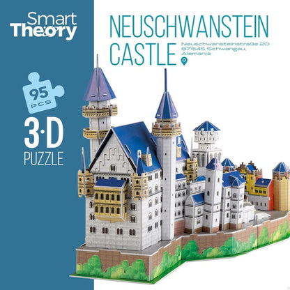 Puzzle 3D Colorbaby New Swan Castle 95 Piese 43,5 x 33 x 18,5 cm (6 Unități) - Jucarii si jocuri, Puzzle-uri și puzzle-uri