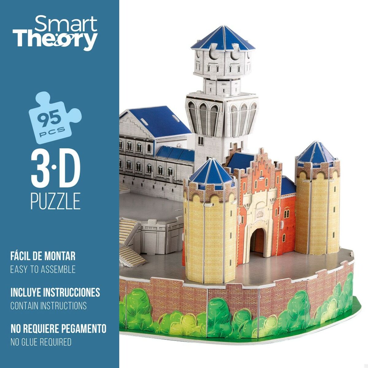Puzzle 3D Colorbaby New Swan Castle 95 Piese 43,5 x 33 x 18,5 cm (6 Unități) - Jucarii si jocuri, Puzzle-uri și puzzle-uri