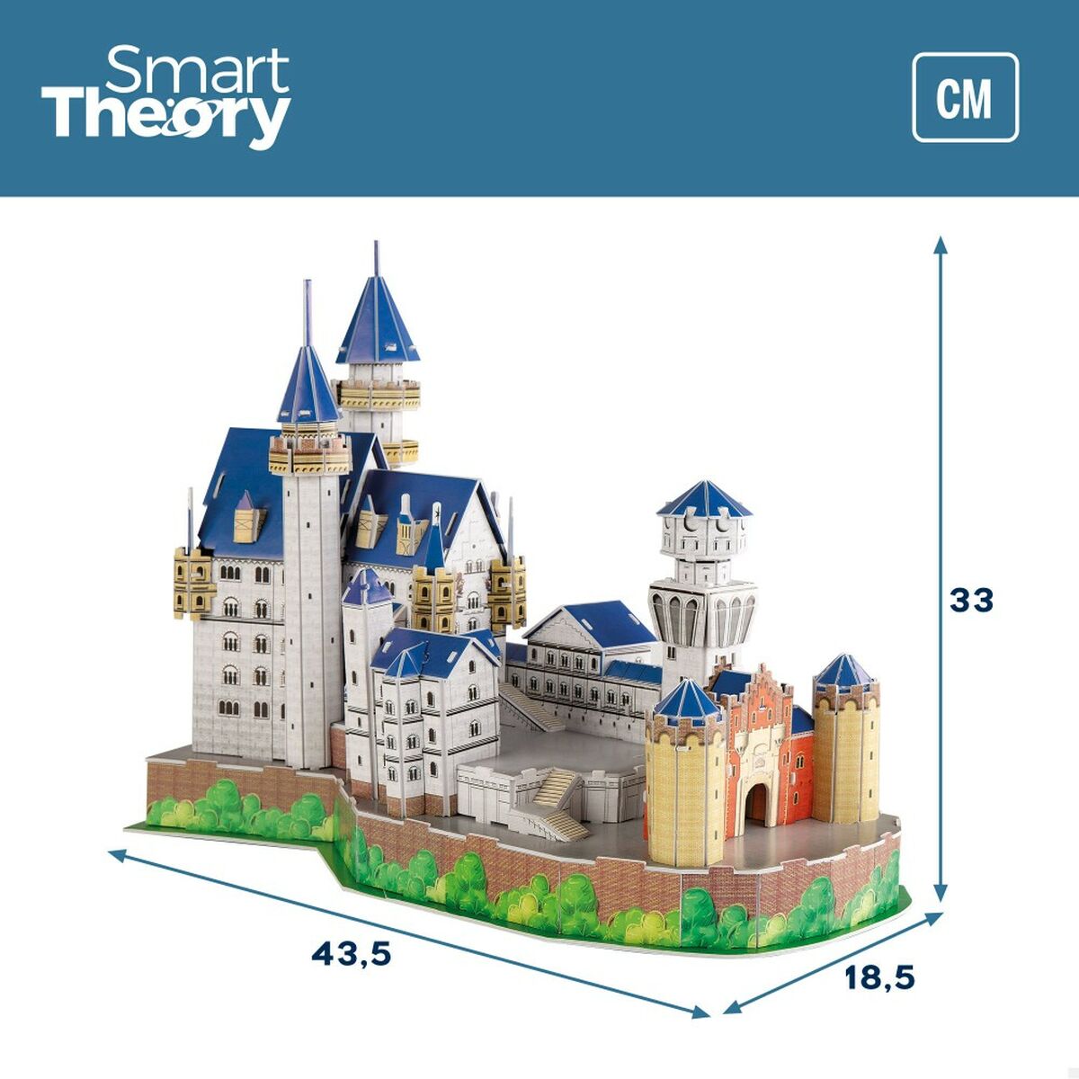 Puzzle 3D Colorbaby New Swan Castle 95 Piese 43,5 x 33 x 18,5 cm (6 Unități) - Jucarii si jocuri, Puzzle-uri și puzzle-uri