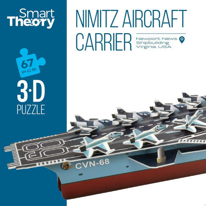 Puzzle 3D Colorbaby Nimitz Portavion 67 Piese 77 x 18 x 20 cm (6 Unități) - Jucarii si jocuri, Puzzle-uri și puzzle-uri