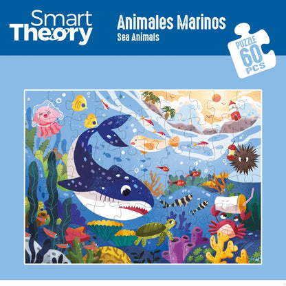 Puzzle pentru Copii Colorbaby Sea Animals 60 Piese 60 x 44 cm (6 Unități) - Jucarii si jocuri, Puzzle-uri și puzzle-uri