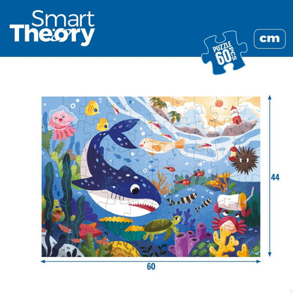 Puzzle pentru Copii Colorbaby Sea Animals 60 Piese 60 x 44 cm (6 Unități) - Jucarii si jocuri, Puzzle-uri și puzzle-uri