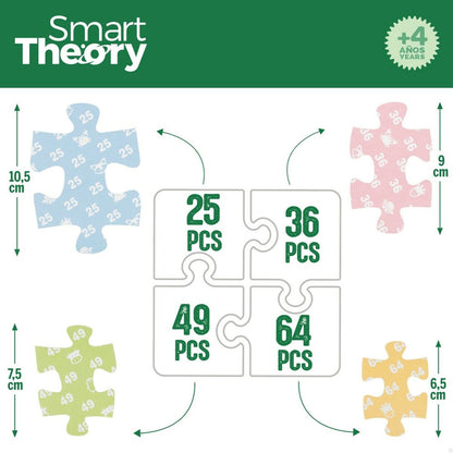Puzzle pentru Copii Colorbaby 4-ia-1 174 Piese Fermă 68 x 68 cm (6 Unități) - Jucarii si jocuri, Puzzle-uri și puzzle-uri