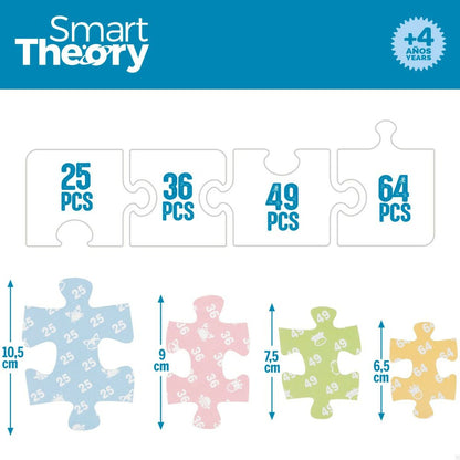 Puzzle pentru Copii Colorbaby Artic 4-ia-1 174 Piese 136 x 34 cm (6 Unități) - Jucarii si jocuri, Puzzle-uri și puzzle-uri