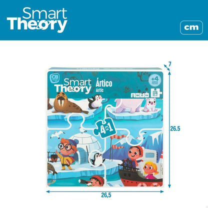 Puzzle pentru Copii Colorbaby Artic 4-ia-1 174 Piese 136 x 34 cm (6 Unități) - Jucarii si jocuri, Puzzle-uri și puzzle-uri