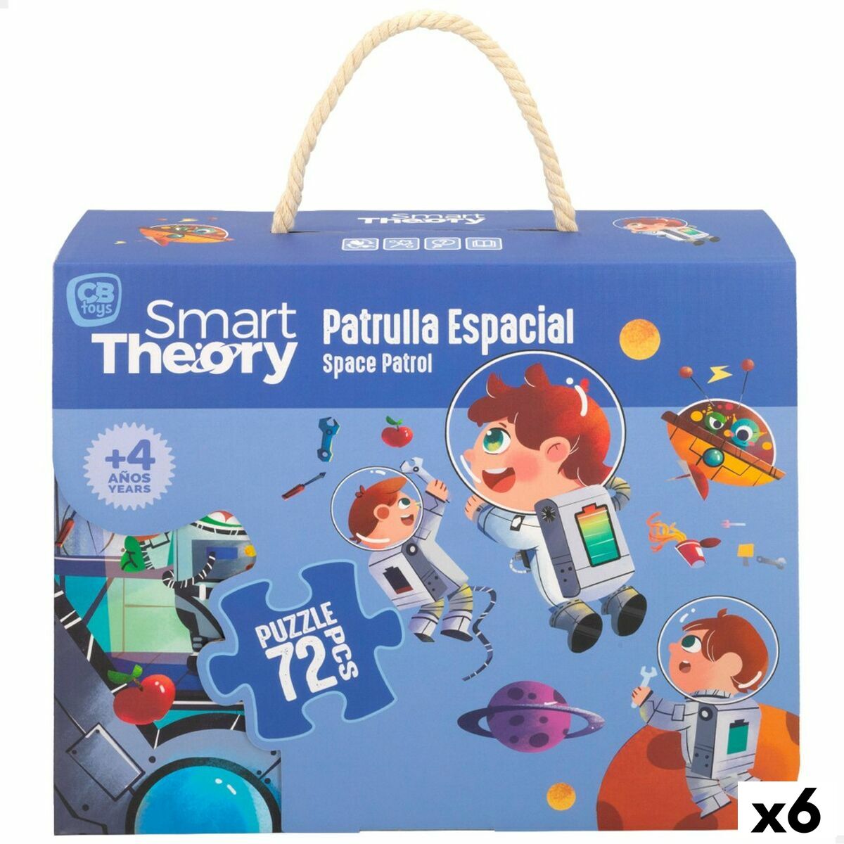 Puzzle Colorbaby Space Patrol 72 Piese 90 x 60 cm (6 Unități) - Jucarii si jocuri, Puzzle-uri și puzzle-uri