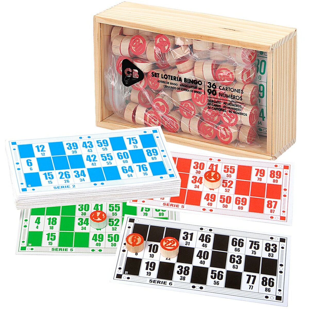 Bingo CB Games Lemn Hârtie Plastic (24 Unități) - Jucarii si jocuri, Jocuri și accesorii