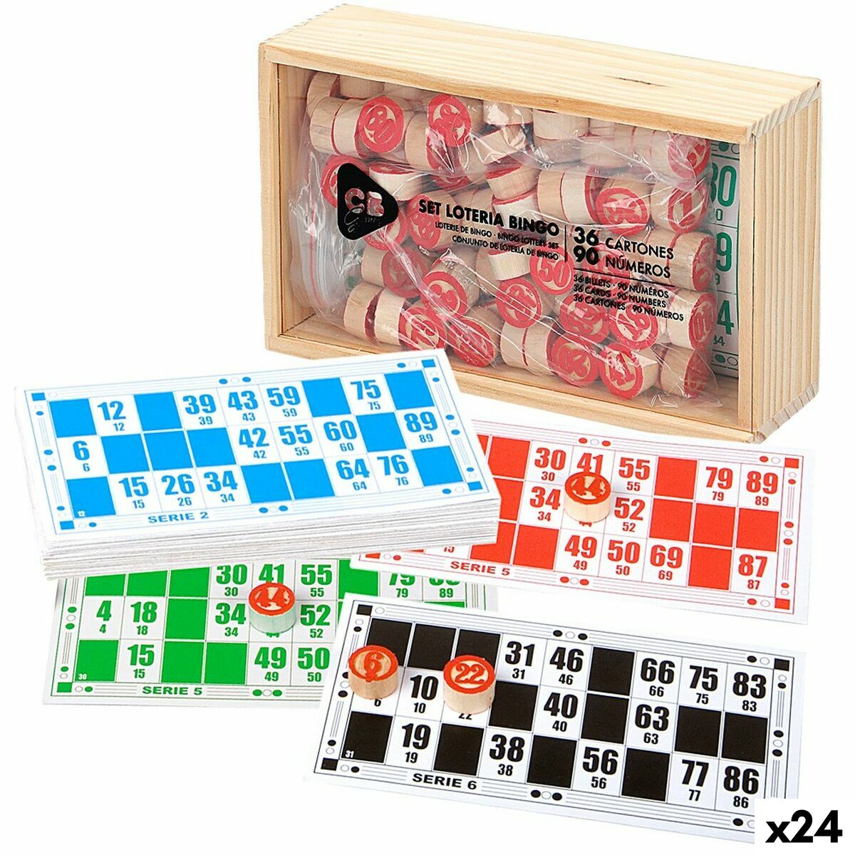 Bingo CB Games Lemn Hârtie Plastic (24 Unități) - Jucarii si jocuri, Jocuri și accesorii