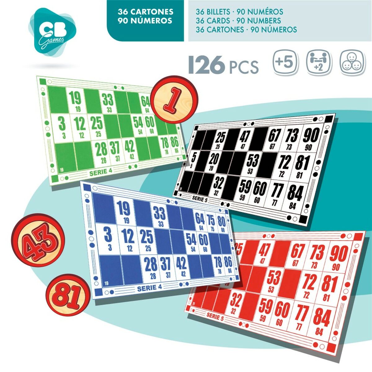 Bingo CB Games Lemn Hârtie Plastic (24 Unități) - Jucarii si jocuri, Jocuri și accesorii