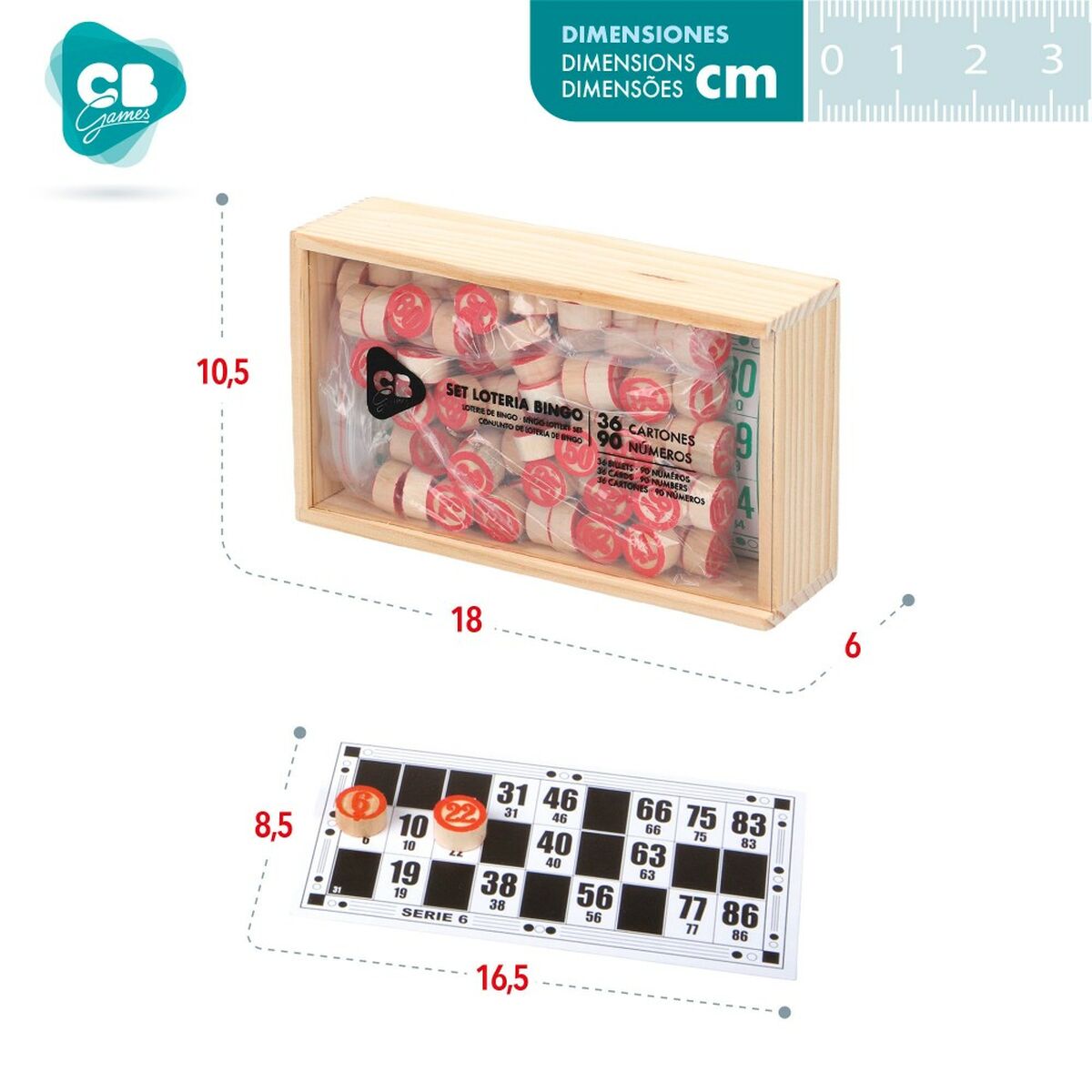 Bingo CB Games Lemn Hârtie Plastic (24 Unități) - Jucarii si jocuri, Jocuri și accesorii