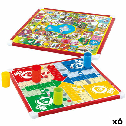 Tablă de Parchís și Oca Colorbaby 32 x 32 x 1 cm (25 Piese) (6 Unități) - Jucarii si jocuri, Jocuri și accesorii