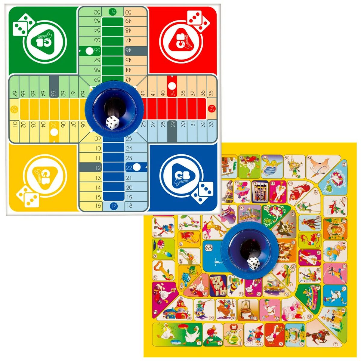 Tablă de Parchís și Oca Colorbaby 26 x 5 x 26 cm (6 Unități) - Jucarii si jocuri, Jocuri și accesorii