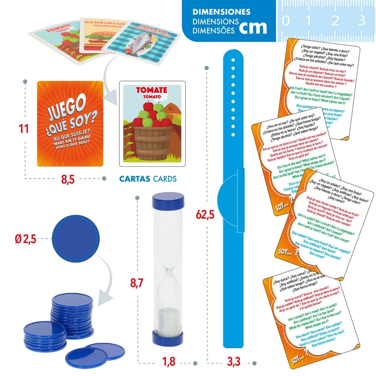 Joc de Masă Colorbaby (6 Unități) - Jucarii si jocuri, Jocuri și accesorii